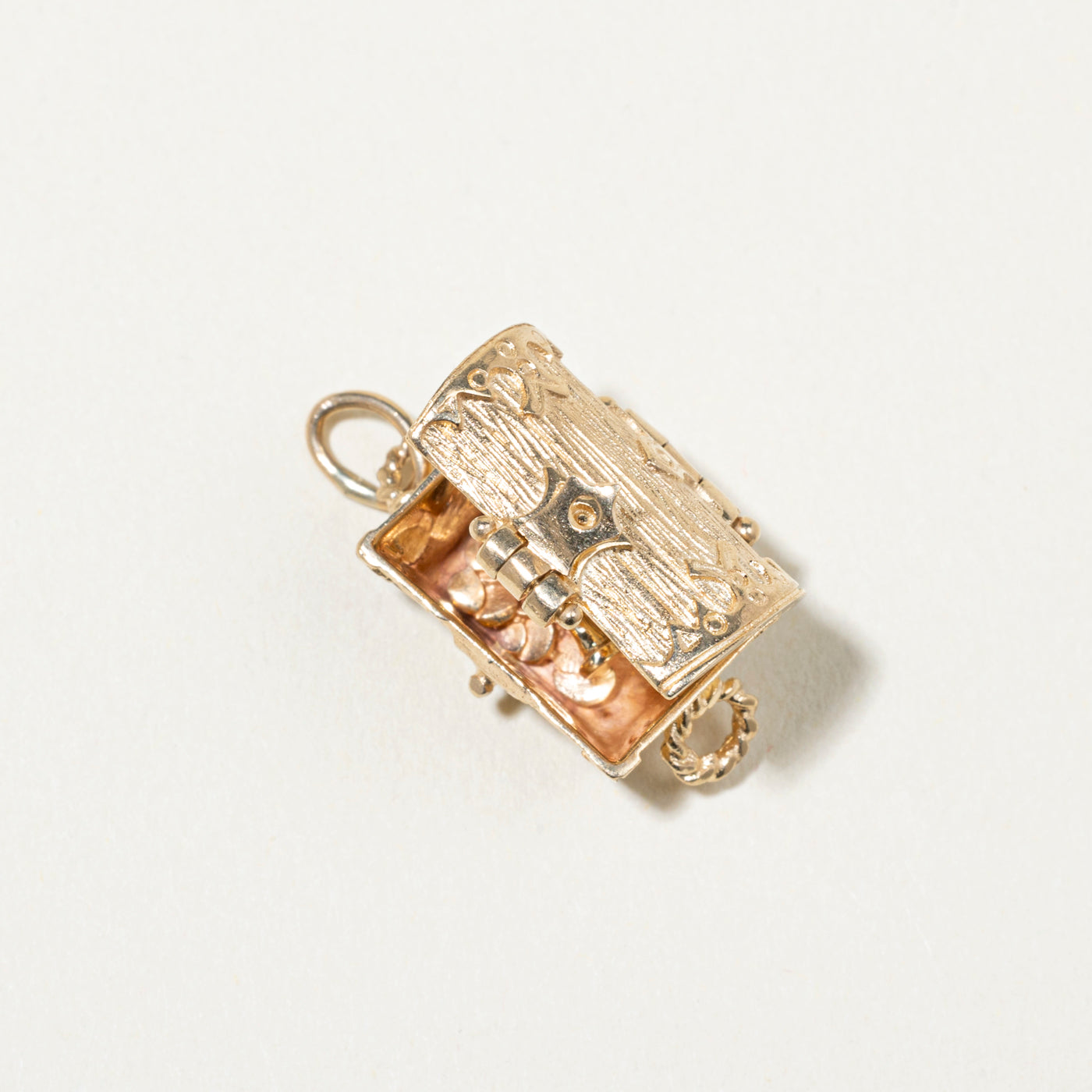 10k Yellow Gold Treasure Chest Charm