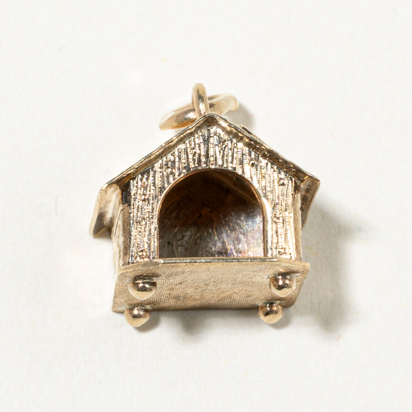 10k Yellow Gold "Fido" Dog House Charm