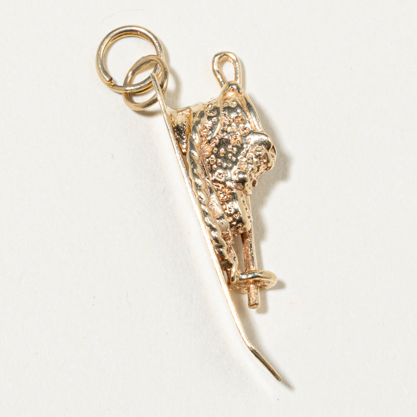 10k Yellow Gold Ski Charm