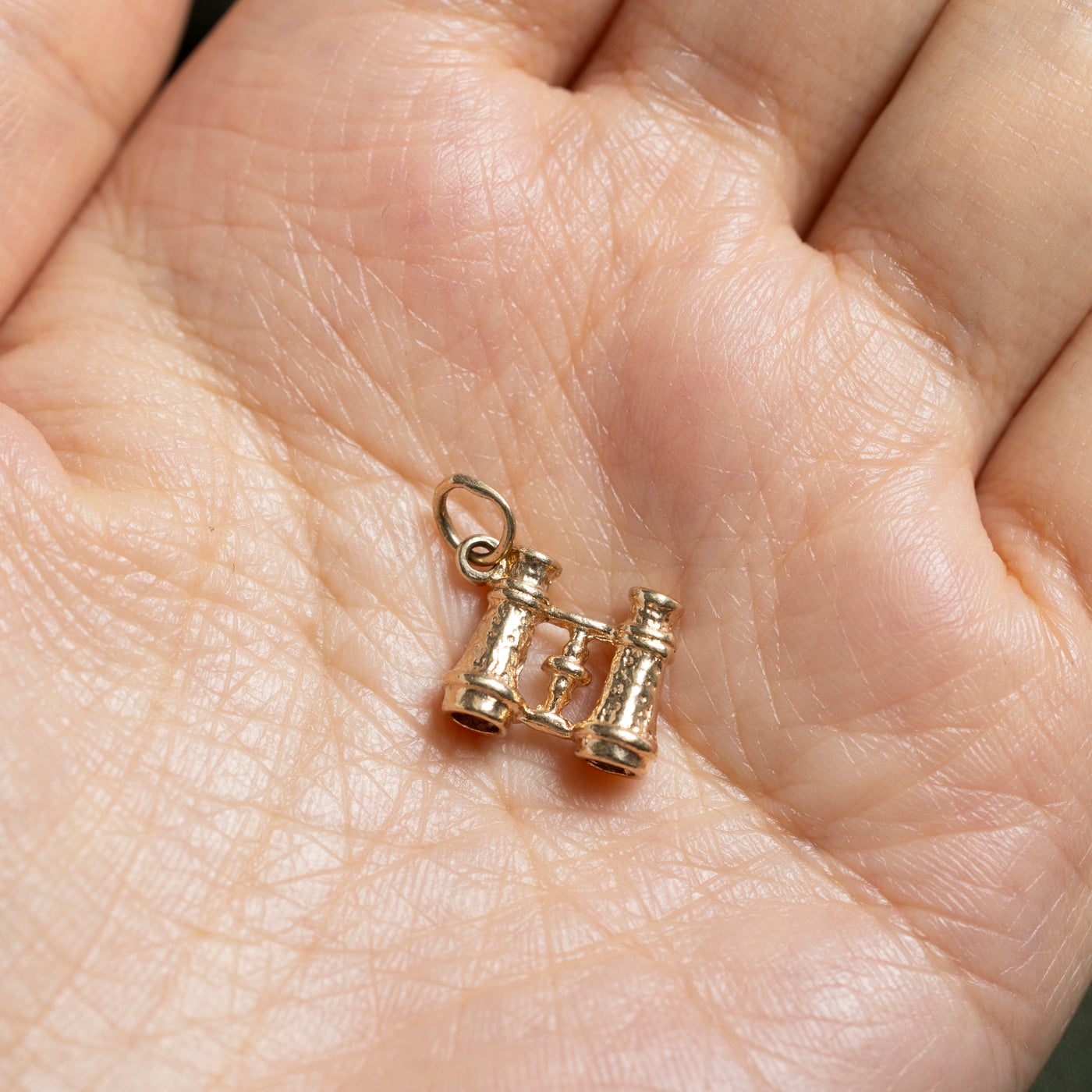 10k Yellow Gold Binoculars Charm