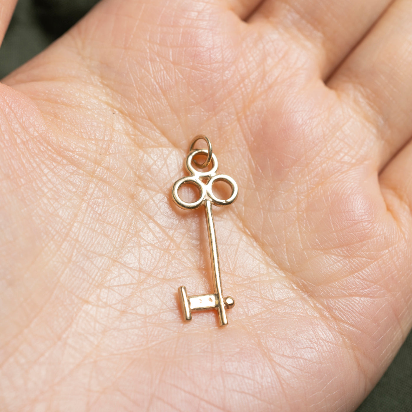 14k Yellow Gold Key Charm
