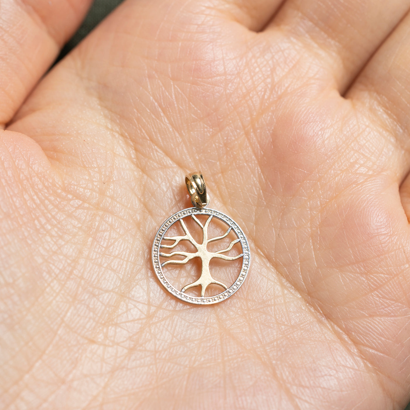10k Yellow Gold Tree of Life Pendant