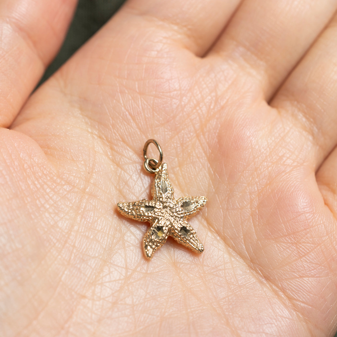 10k Yellow Gold Starfish Charm