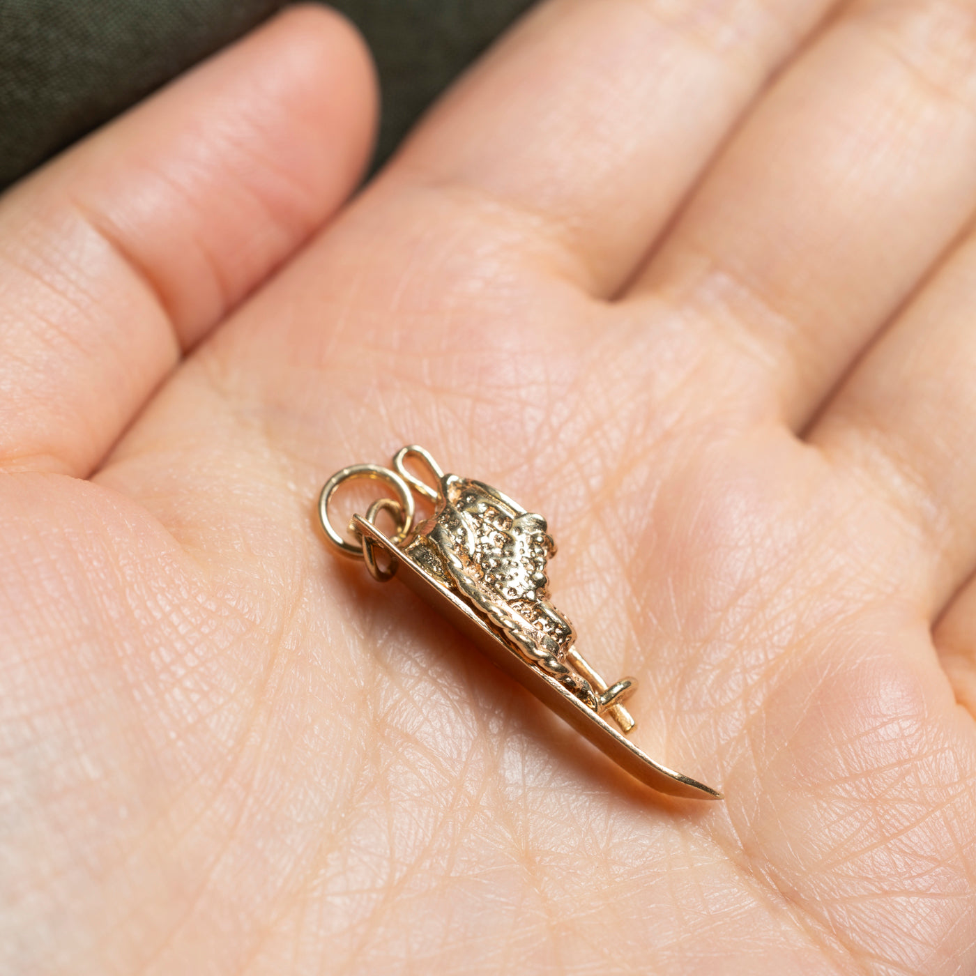 10k Yellow Gold Ski Charm