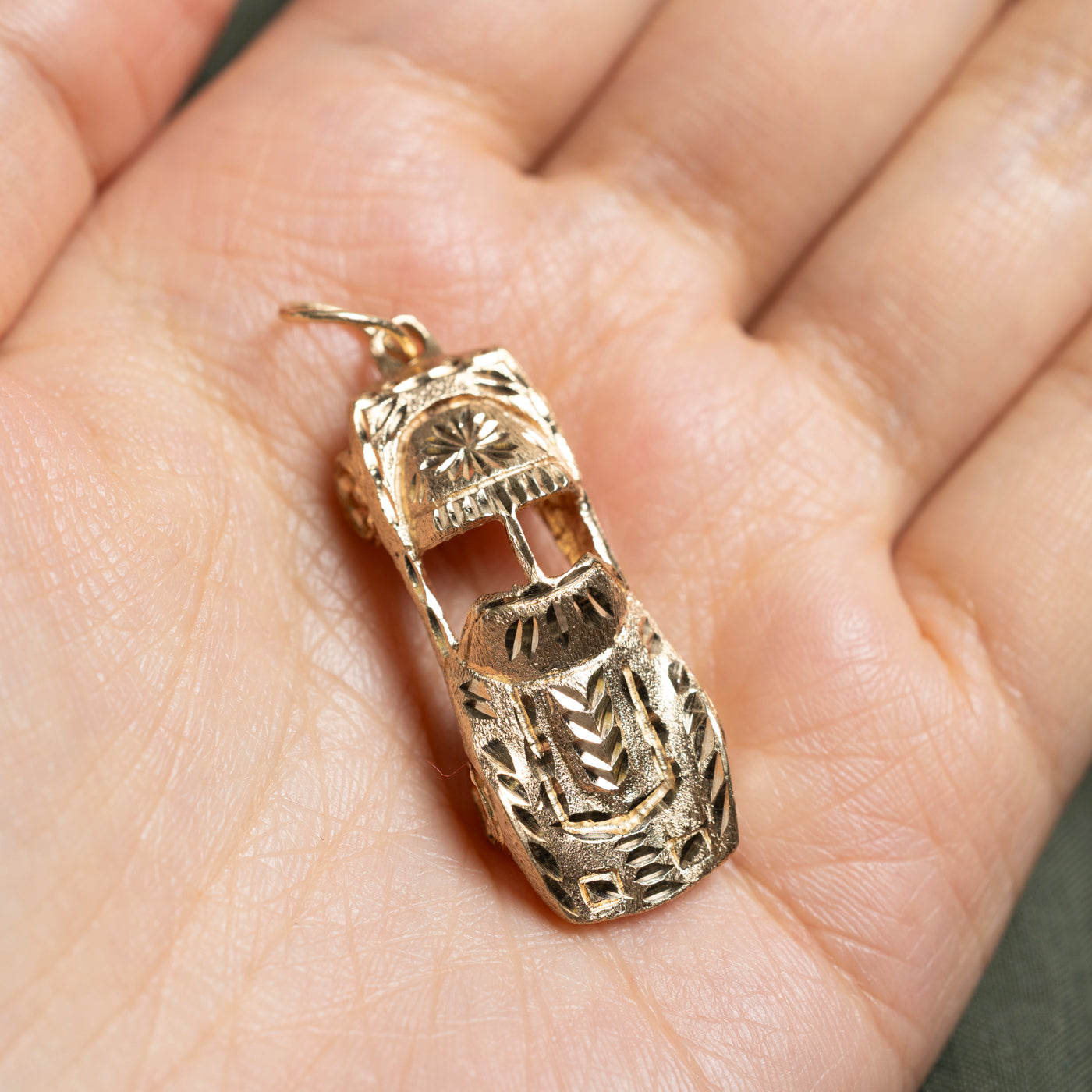 10k Yellow Gold Sports Car Charm
