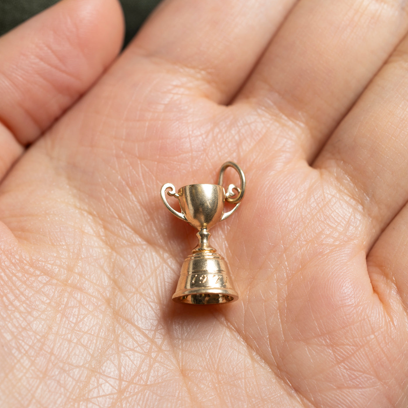 14k Yellow Gold Trophy Charm