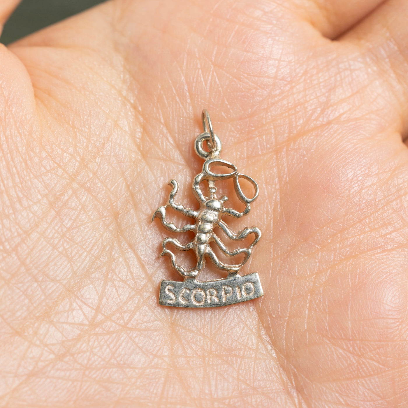 10k Yellow Gold Scorpio Zodiac Charm