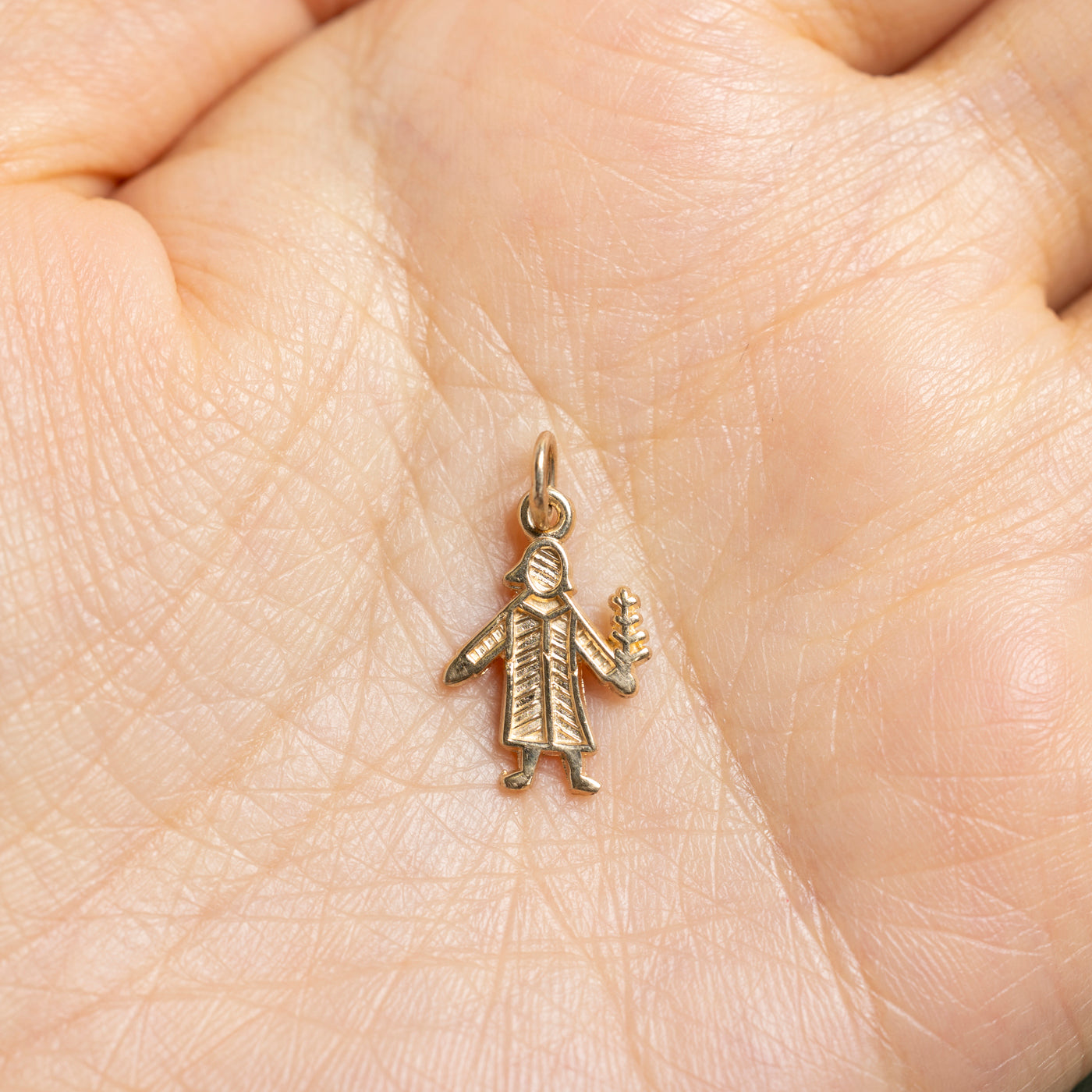 10k Yellow Gold Virgo Zodiac Charm