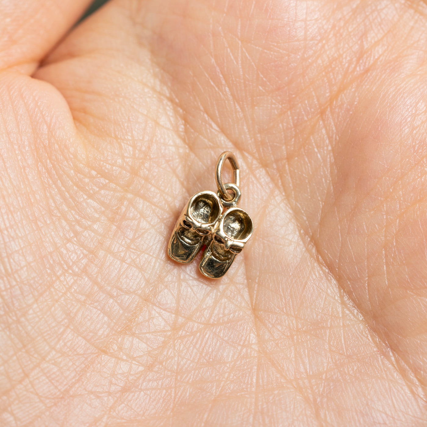 10k Yellow Gold Baby Shoes Charm