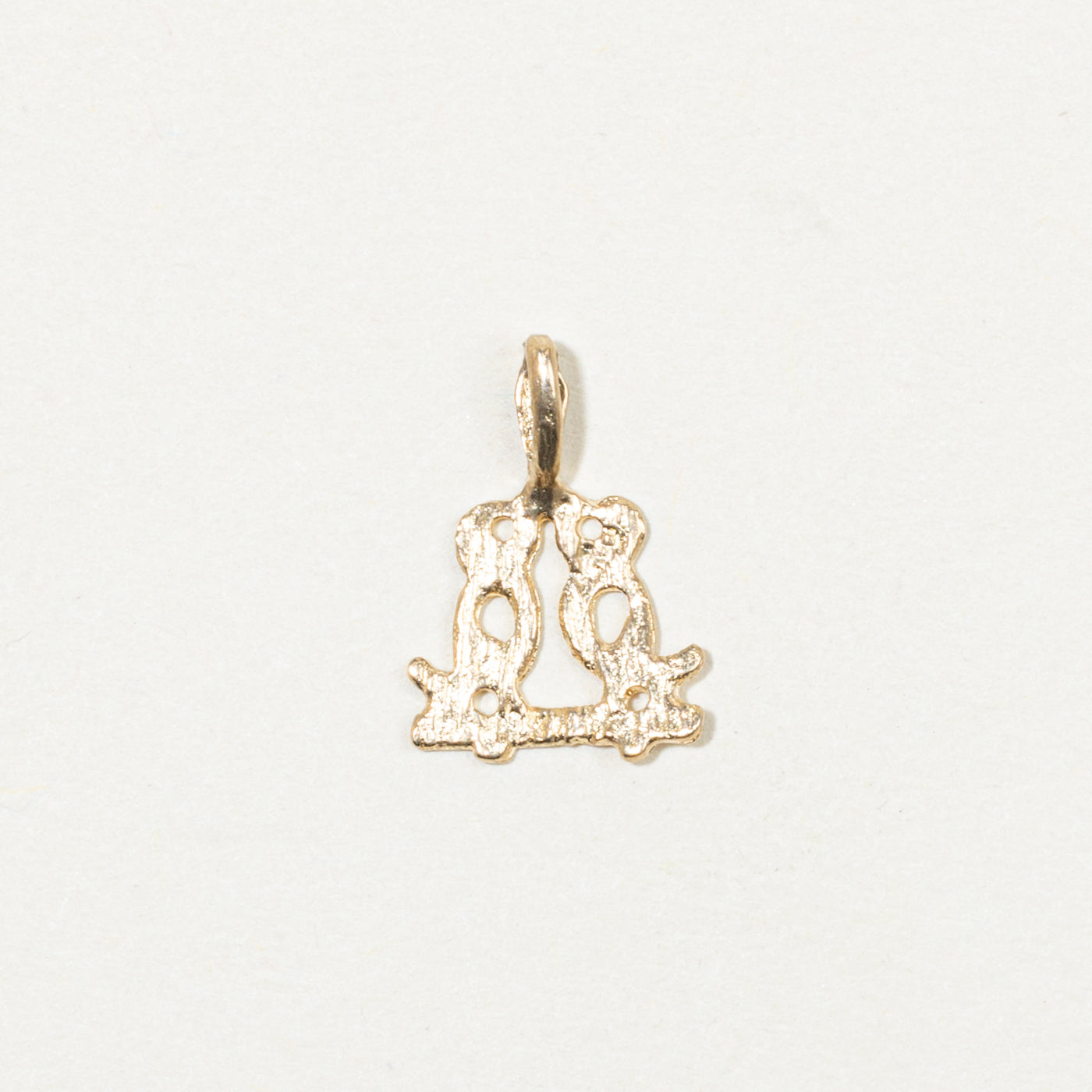 10k Yellow Gold Two Birds Charm