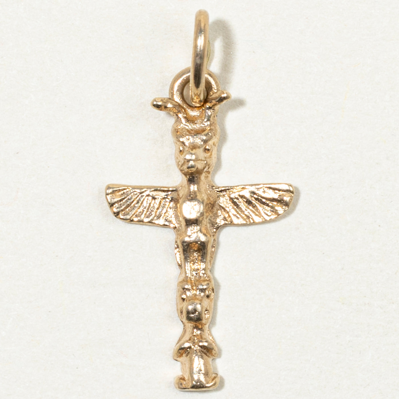 10k Yellow Gold Totem Pole Charm