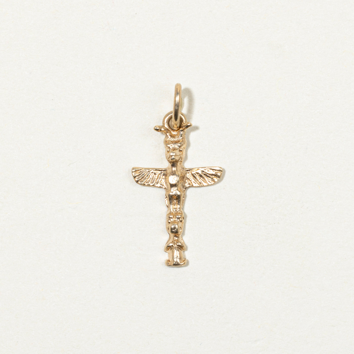 10k Yellow Gold Totem Pole Charm