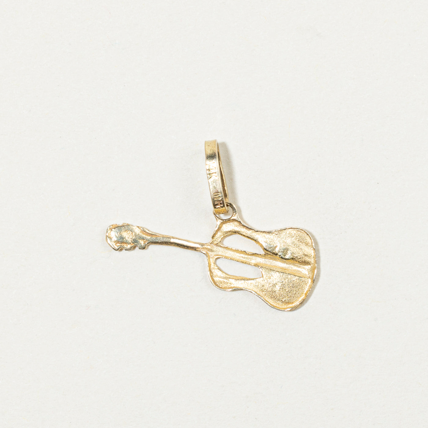 14k Yellow Gold Guitar Charm