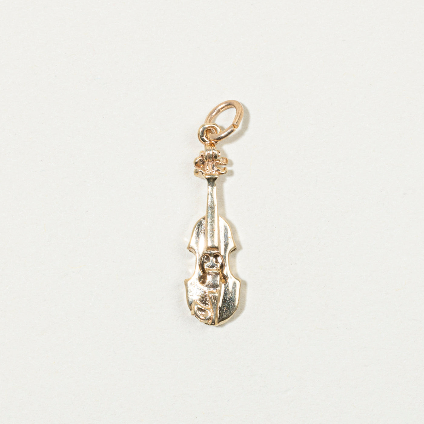10k Yellow Gold Violin Charm