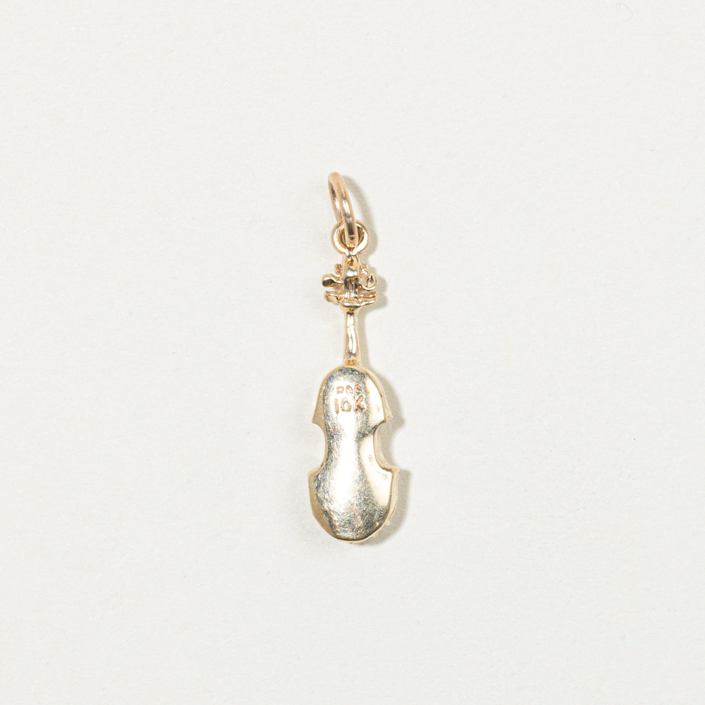 10k Yellow Gold Violin Charm