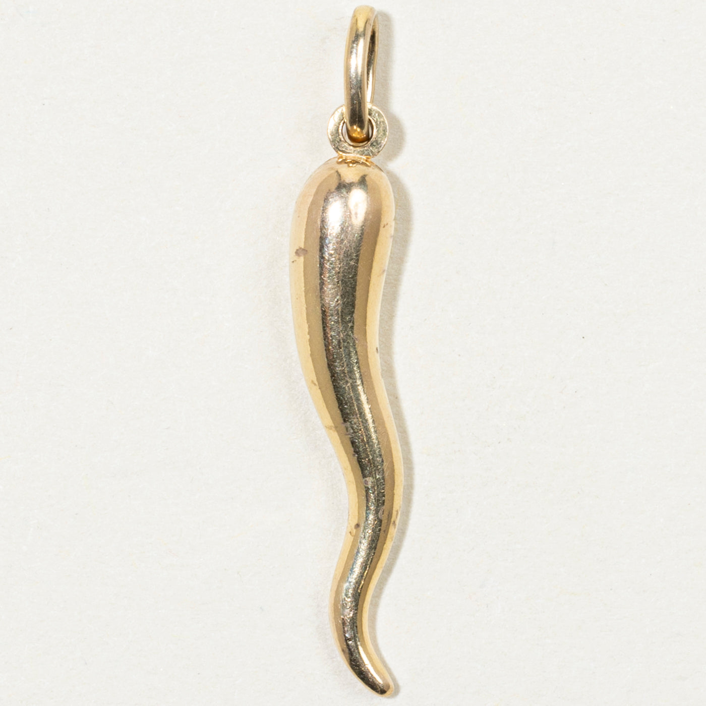 10k Yellow Gold Cornicello Charm