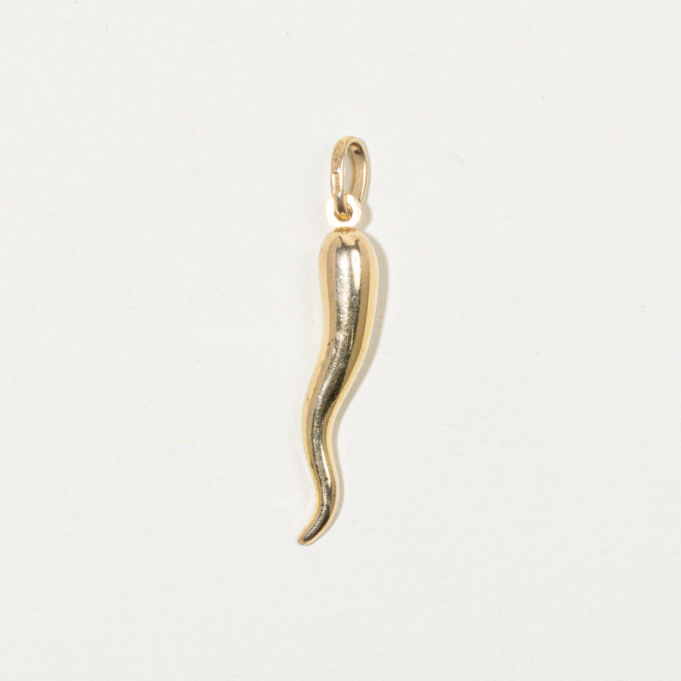 10k Yellow Gold Cornicello Charm