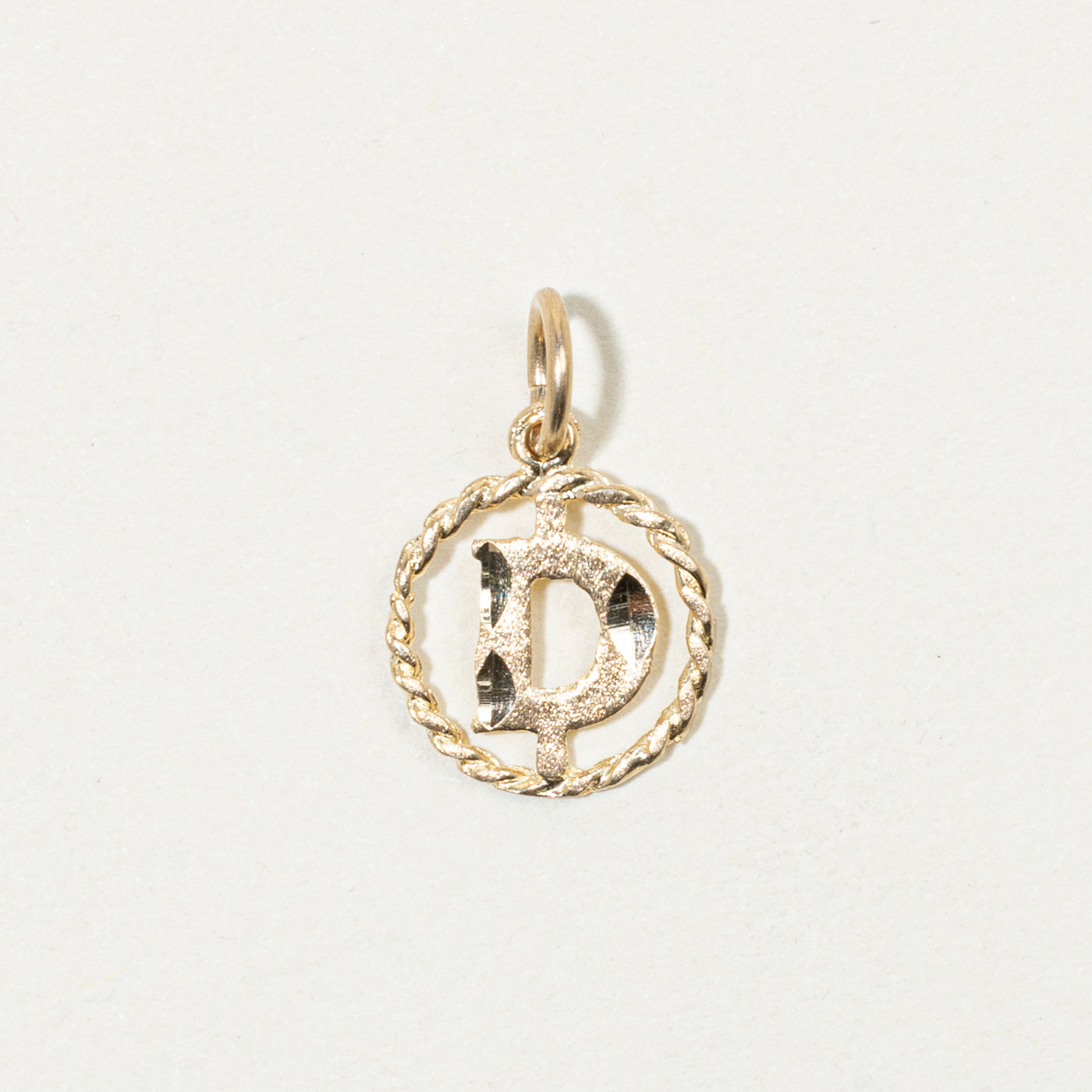 10k Yellow Gold "D" Initial Charm
