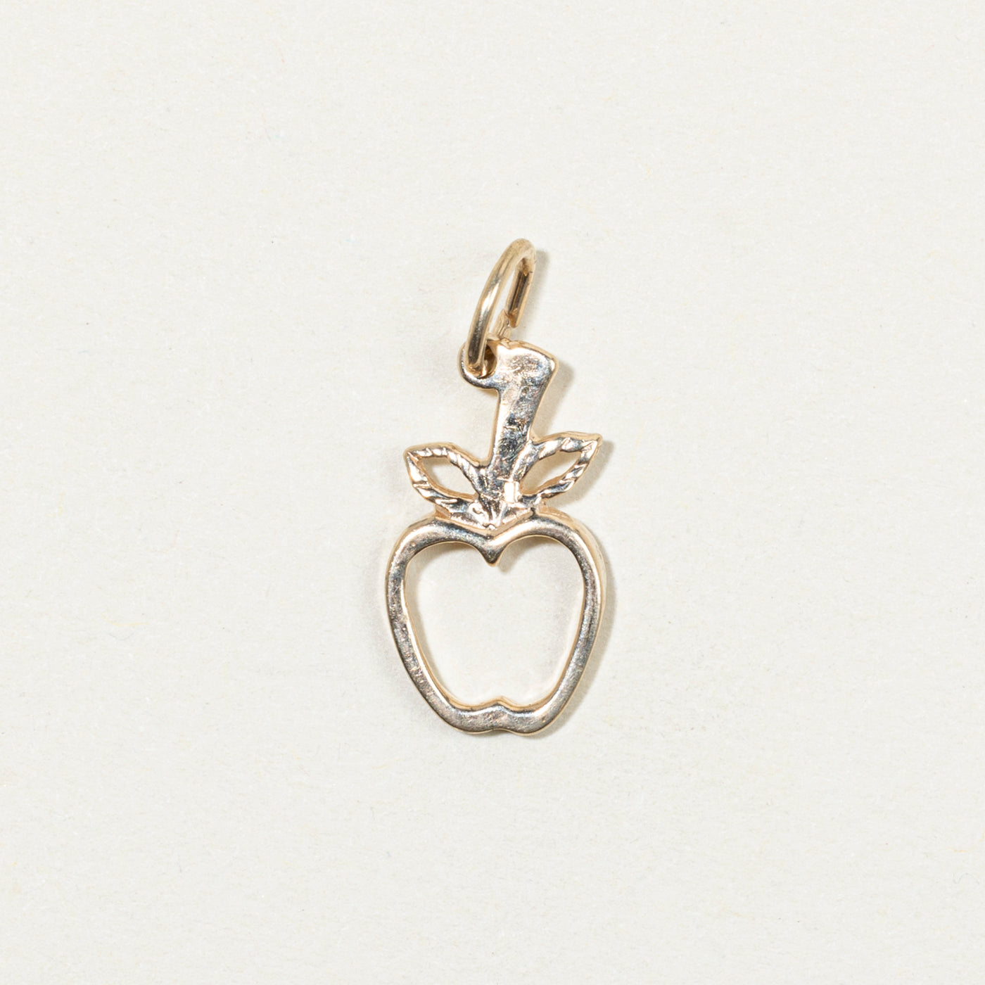 10k Yellow Gold Apple Charm