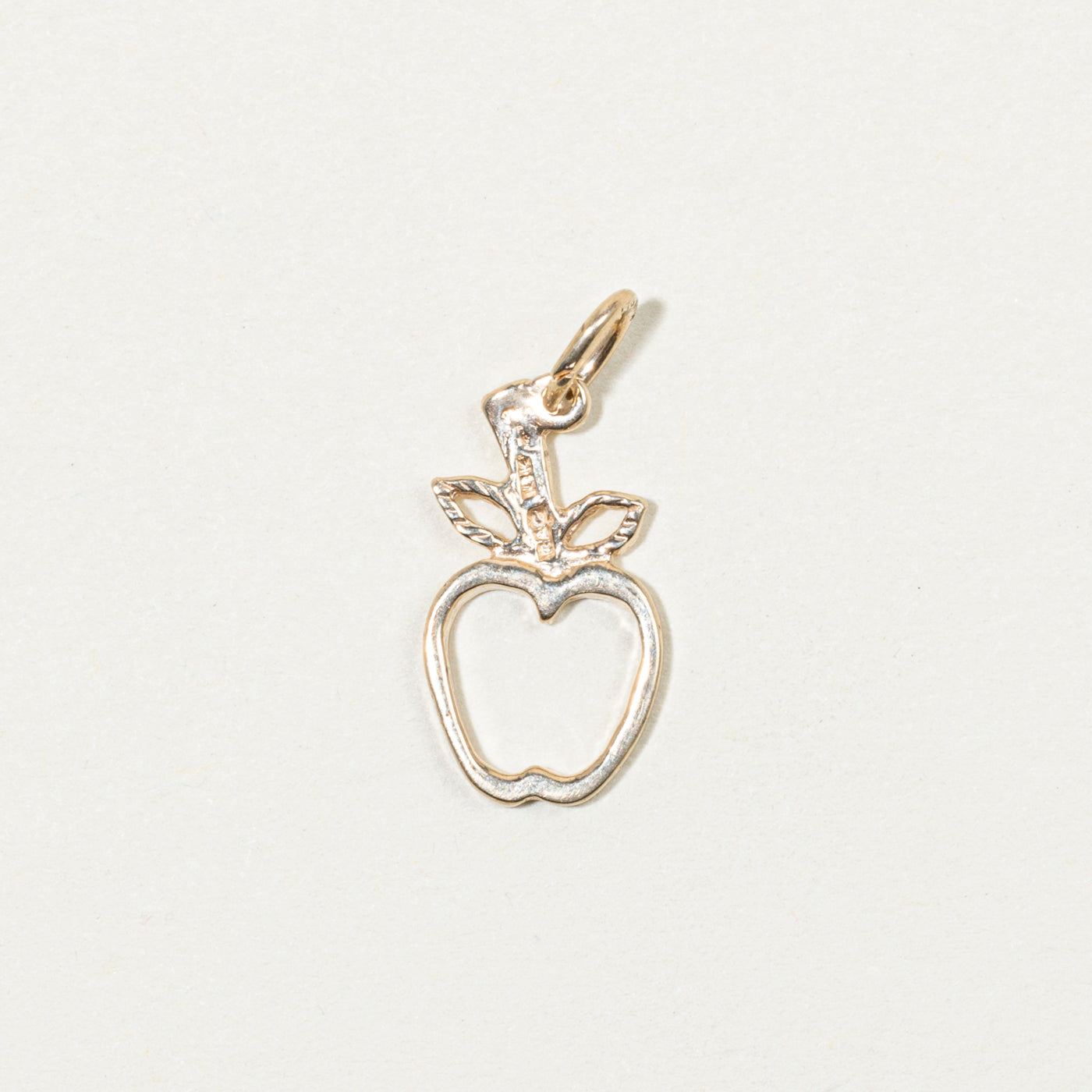 10k Yellow Gold Apple Charm