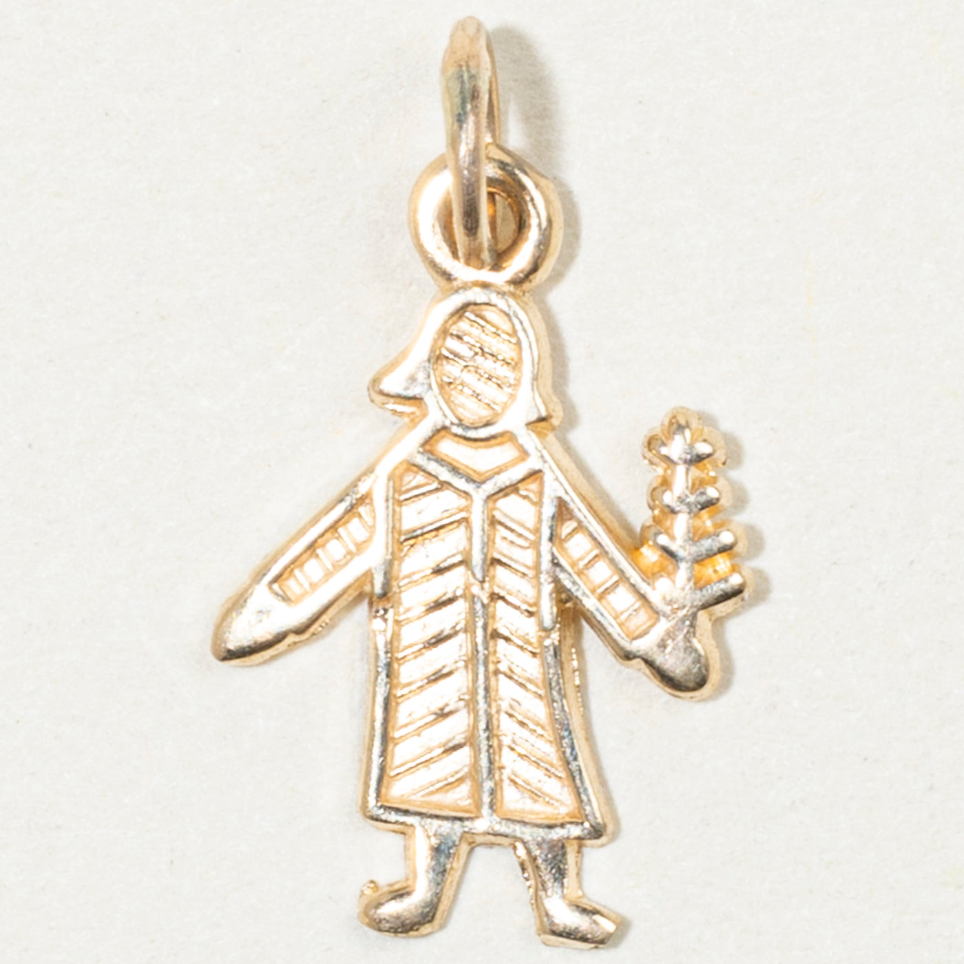 10k Yellow Gold Virgo Zodiac Charm