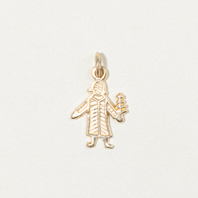 10k Yellow Gold Virgo Zodiac Charm
