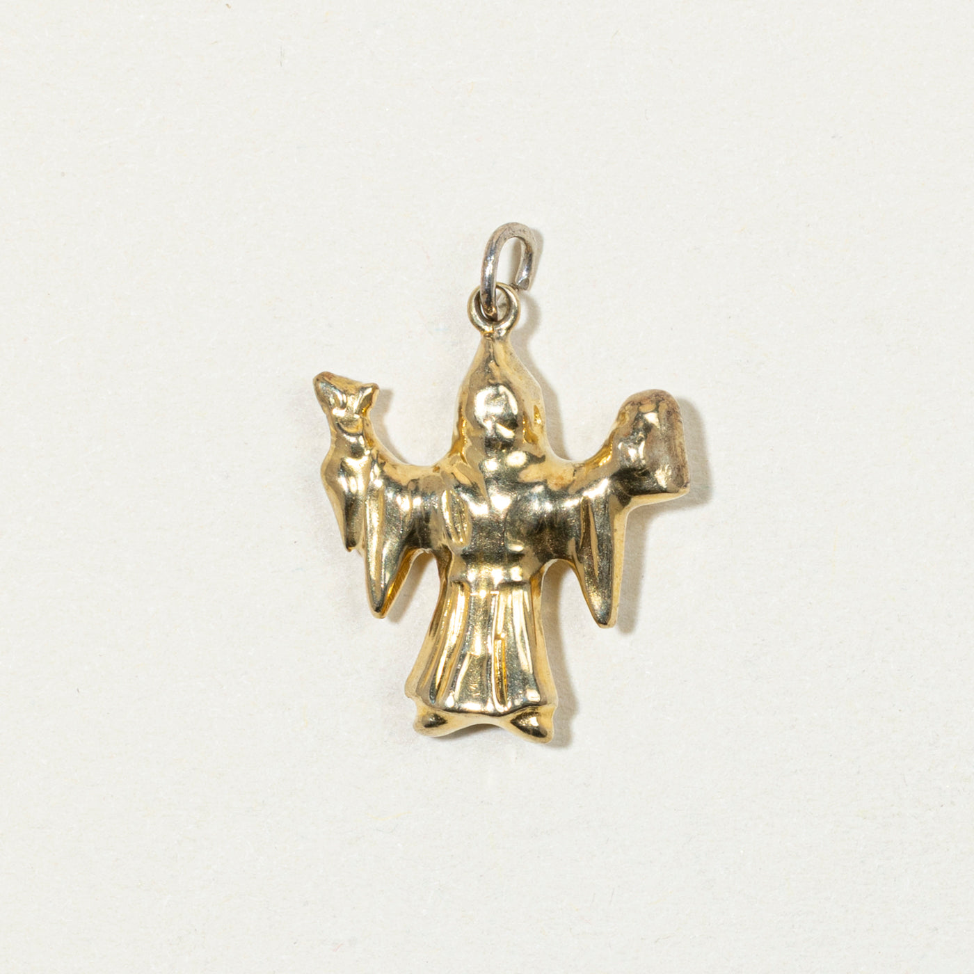 8k Yellow Gold Munich Monk Charm