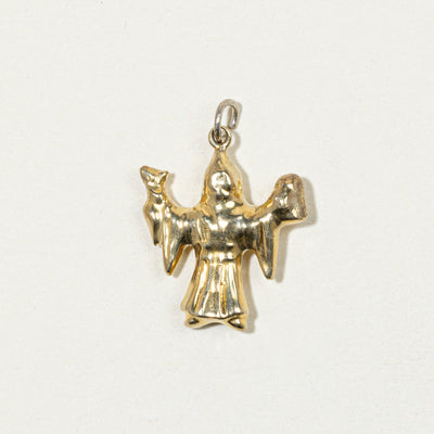 8k Yellow Gold Munich Monk Charm