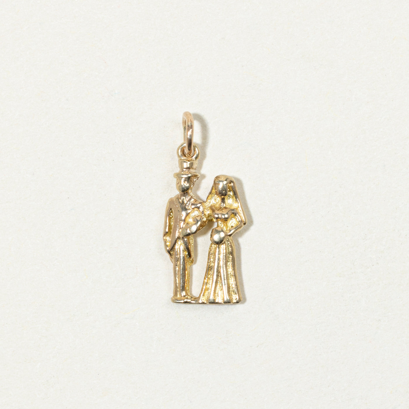 9k Yellow Gold Bride & Groom Charm