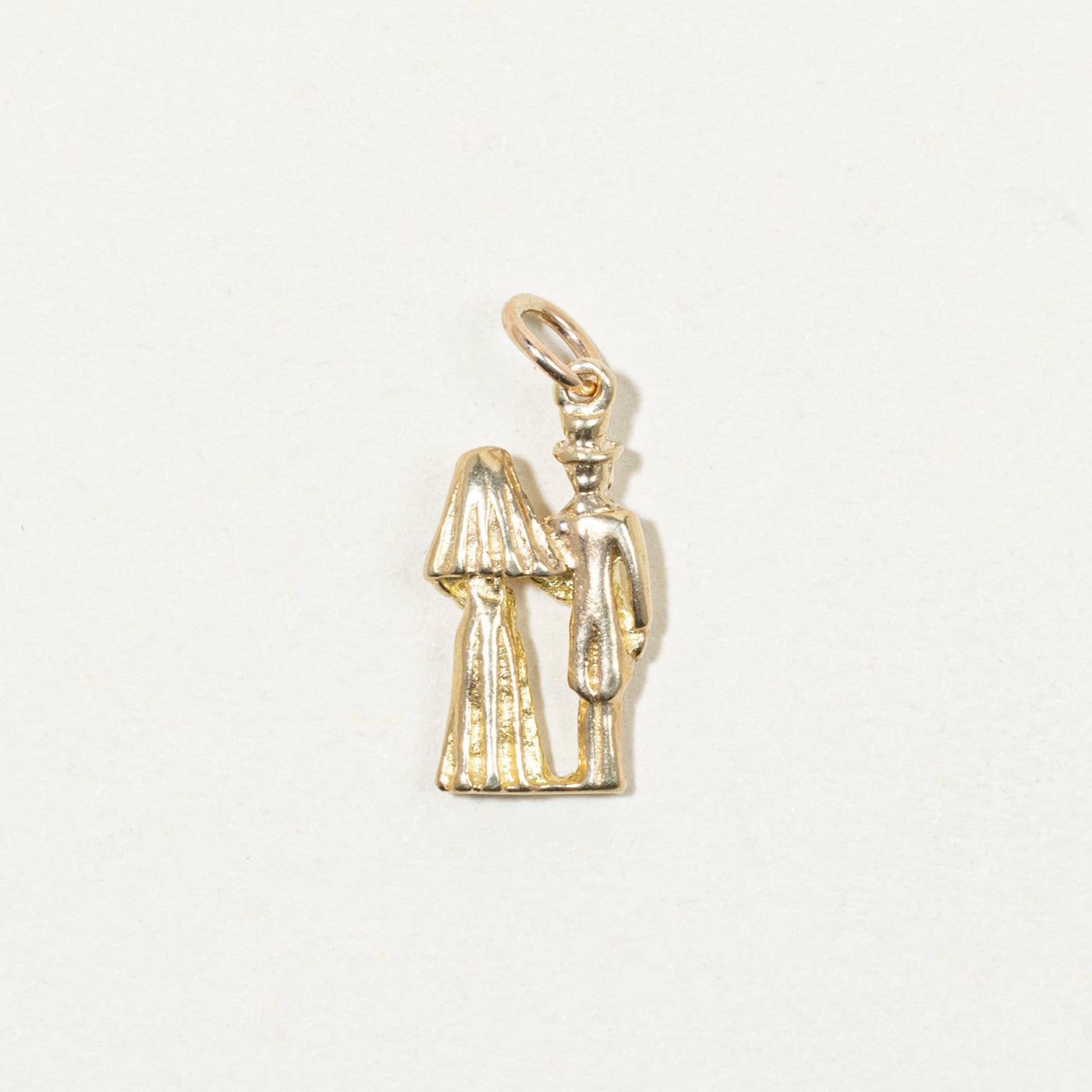 9k Yellow Gold Bride & Groom Charm