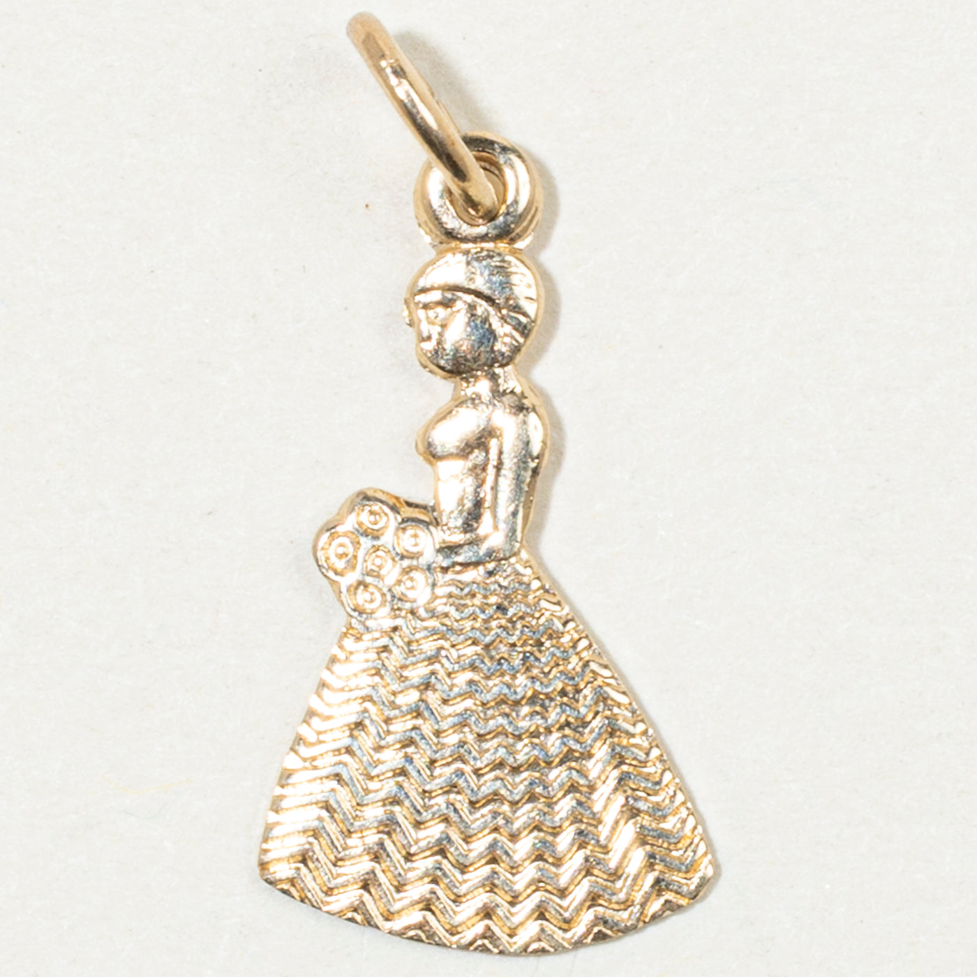 10k Yellow Gold Bridesmaid Charm