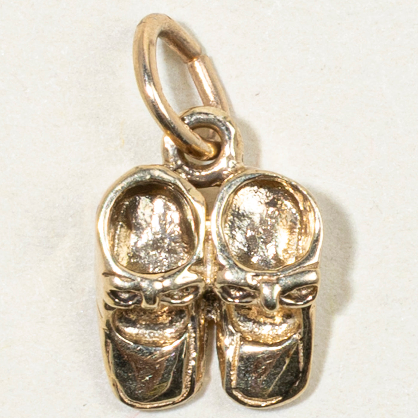 10k Yellow Gold Baby Shoes Charm