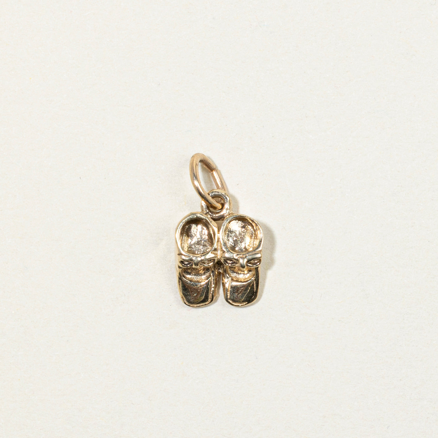 10k Yellow Gold Baby Shoes Charm