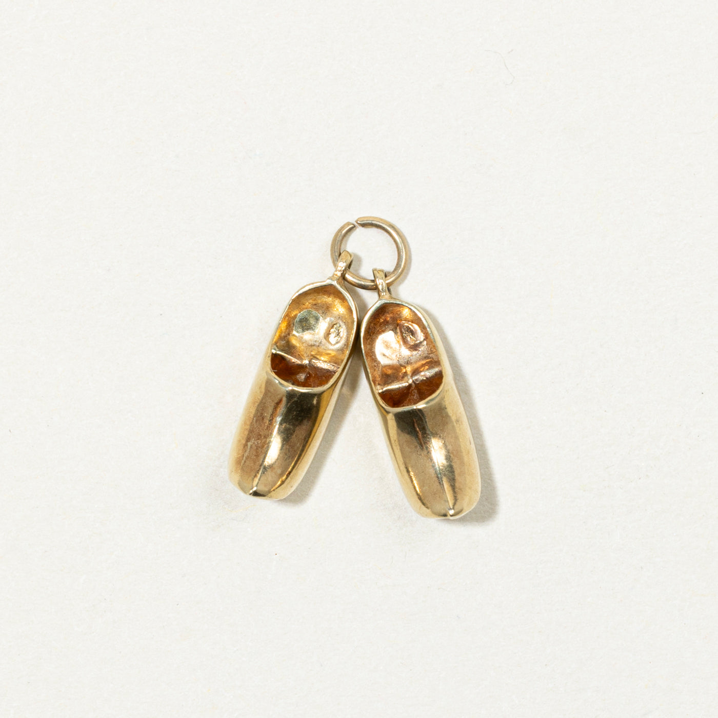 Dutch Hallmarked 14k Yellow Gold Clogs Charm