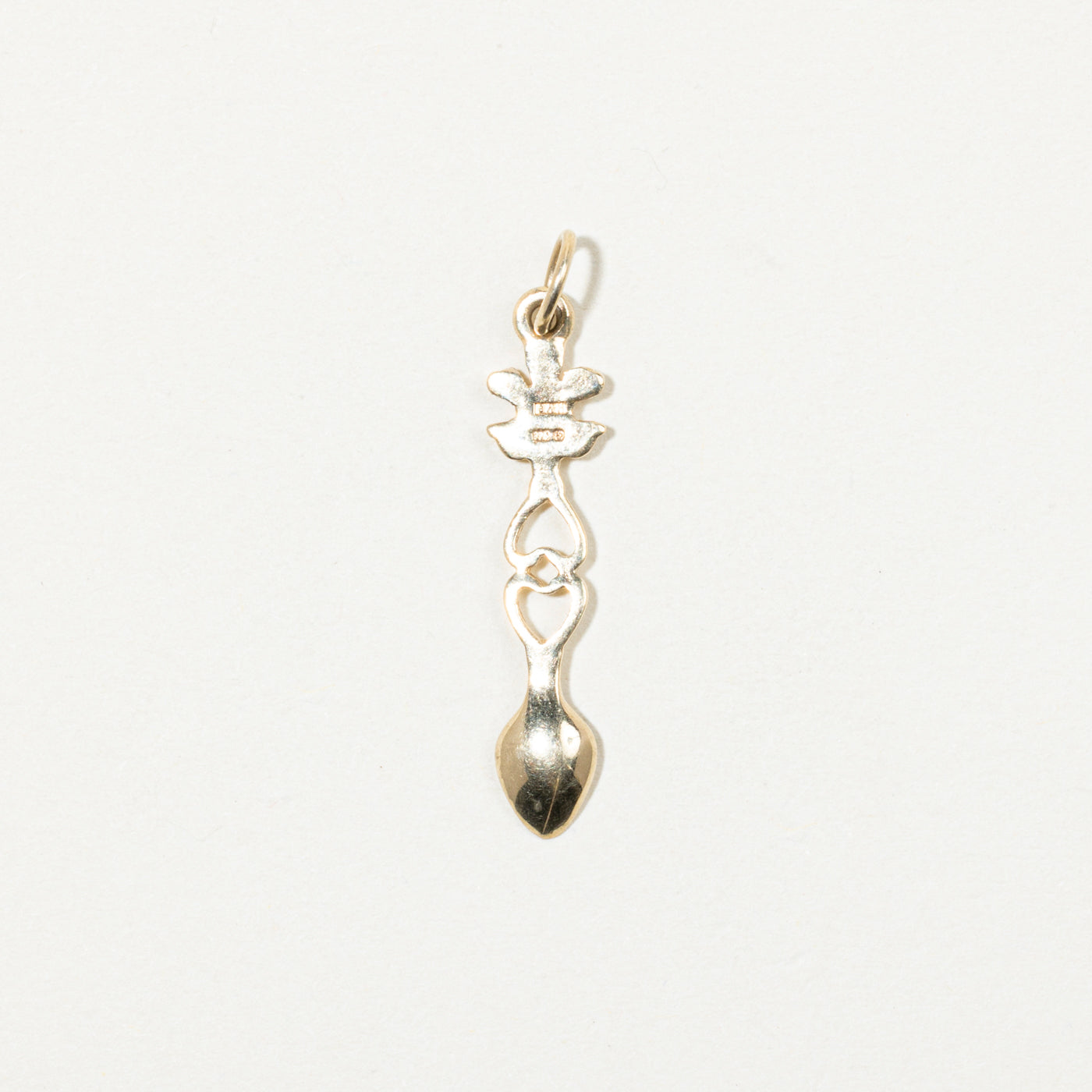 Birmingham 9k Yellow Gold Spoon Charm
