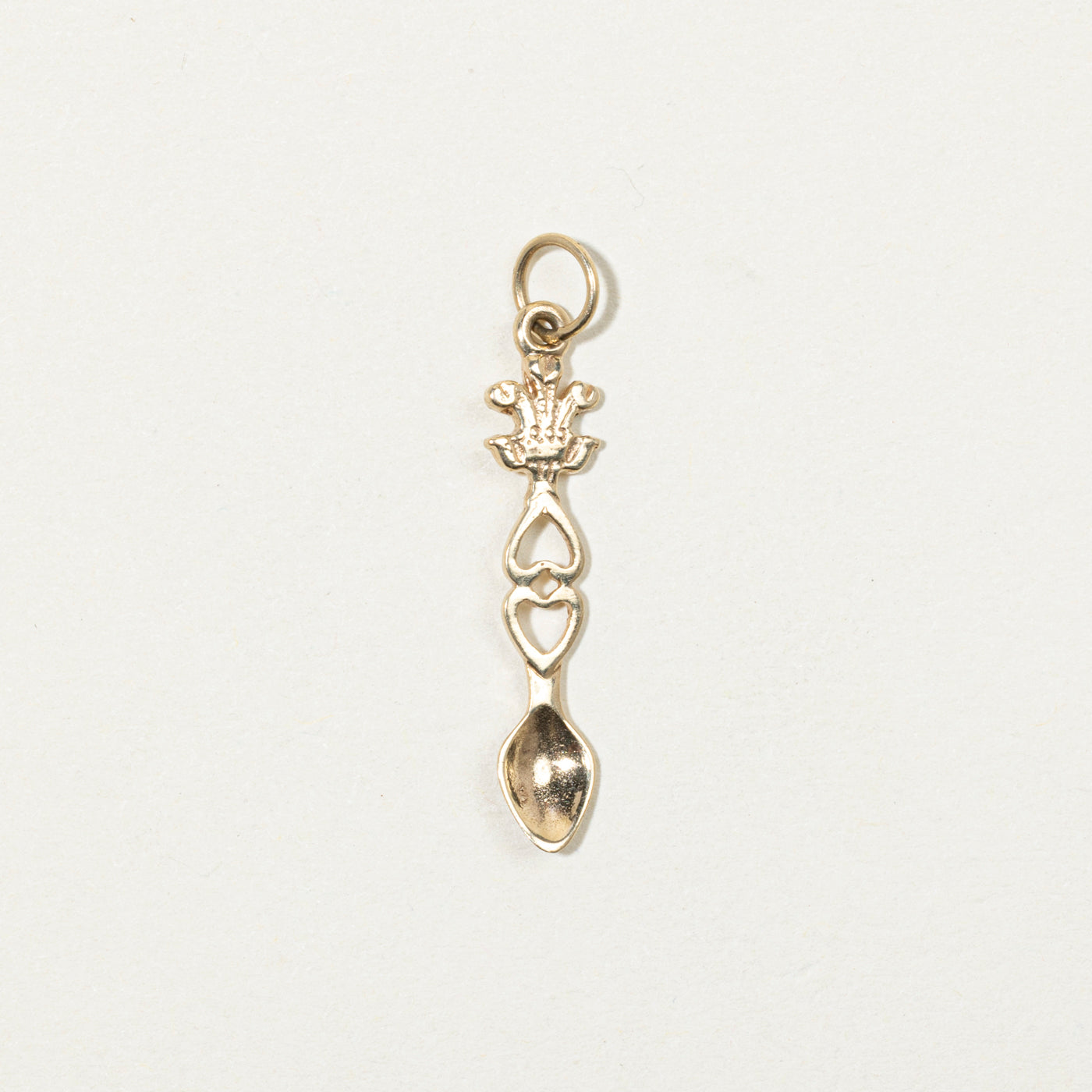 Birmingham 9k Yellow Gold Spoon Charm