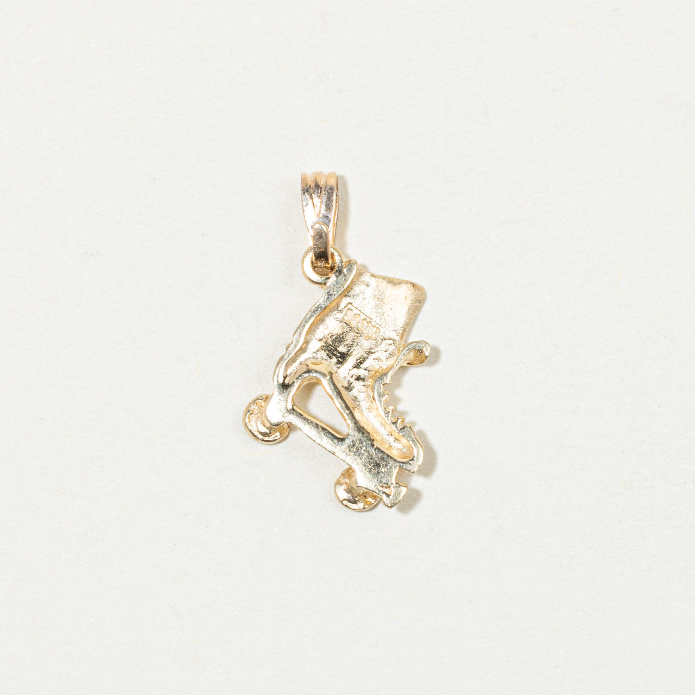10k Yellow Gold Roller Skate Pendant