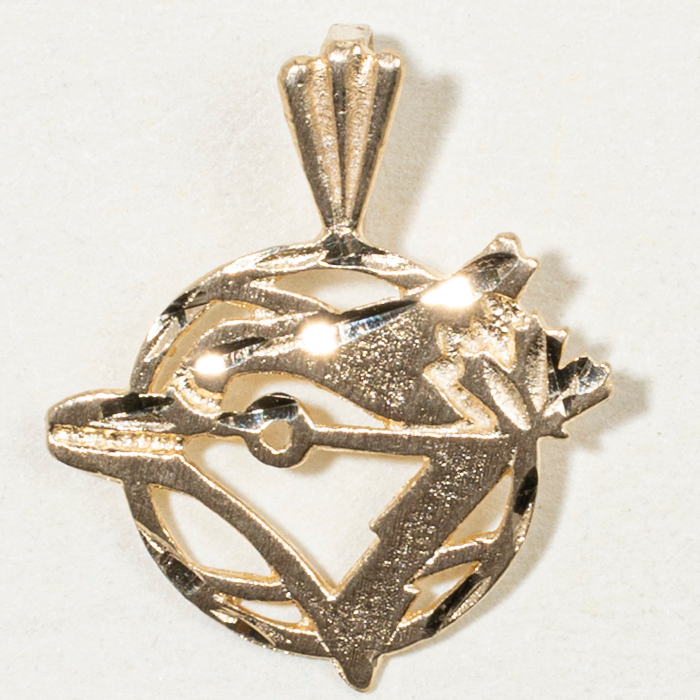 10k Yellow Gold Toronto Blue Jays Pendant