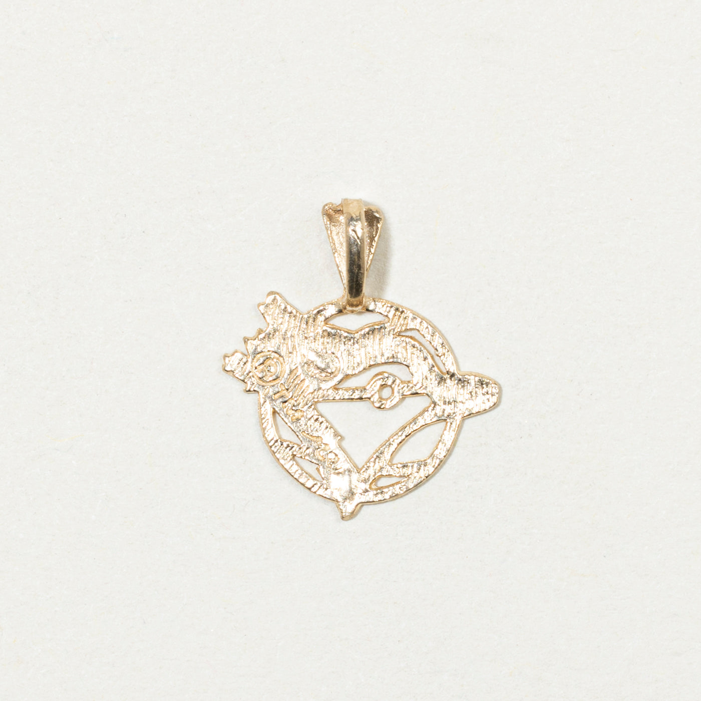 10k Yellow Gold Toronto Blue Jays Pendant