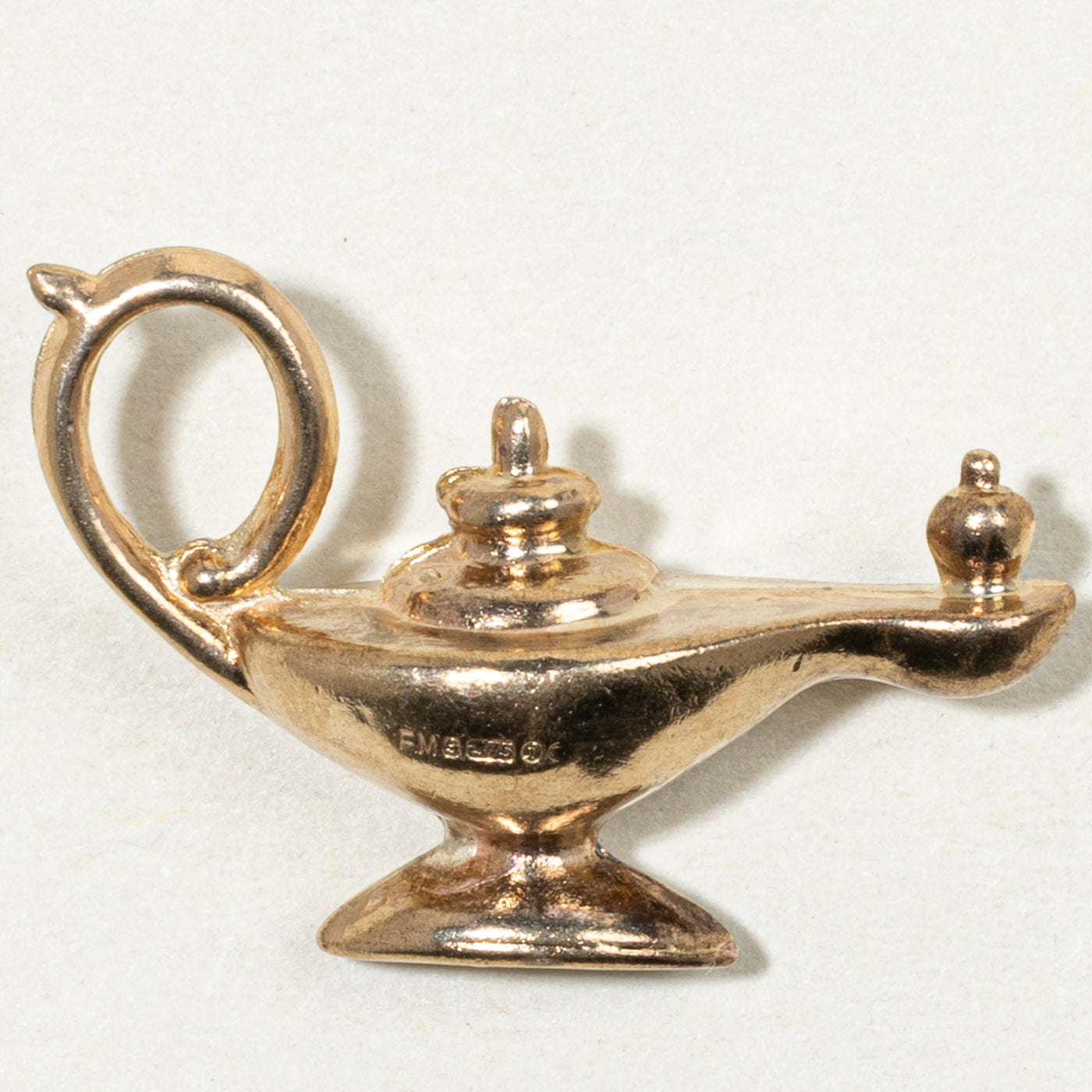 9k Yellow Gold Oil Lamp Charm