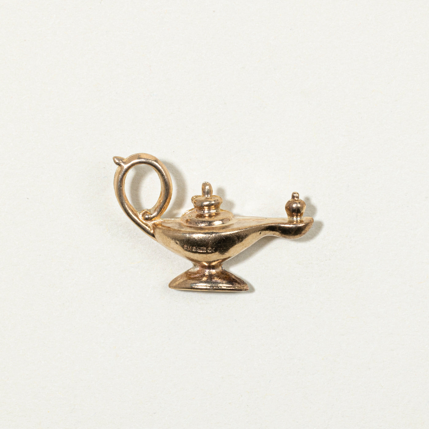 9k Yellow Gold Oil Lamp Charm
