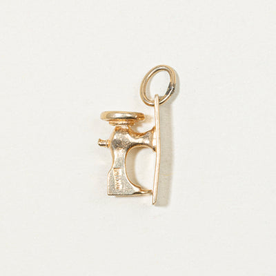 10k Yellow Gold Sewing Machine Charm
