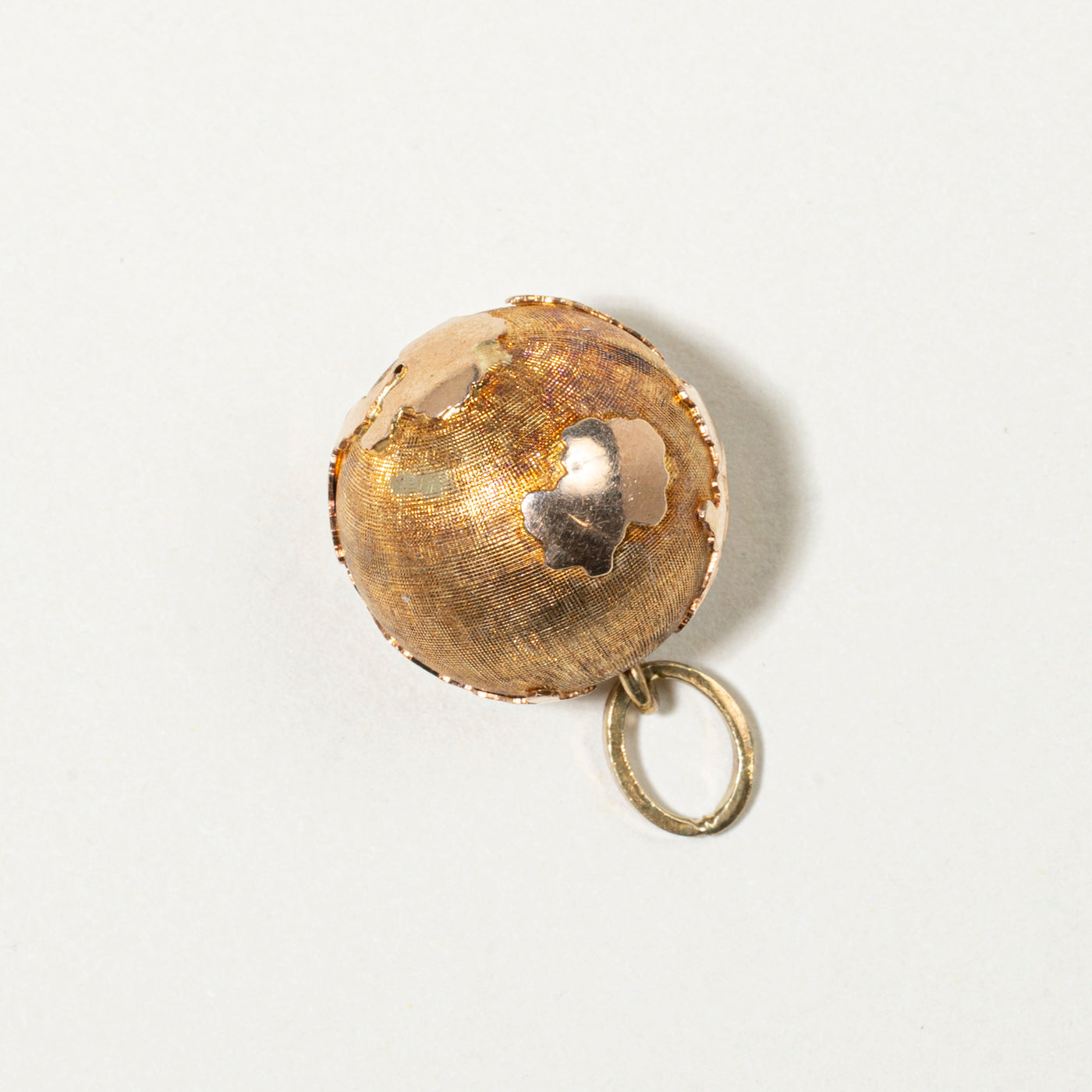 14k Yellow Gold Globe Charm
