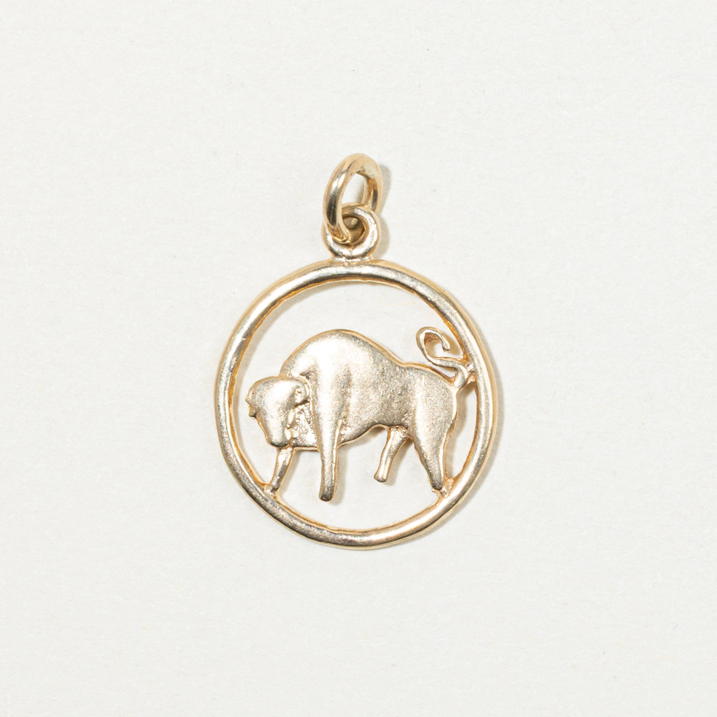 10k Yellow Gold Taurus Zodiac Charm