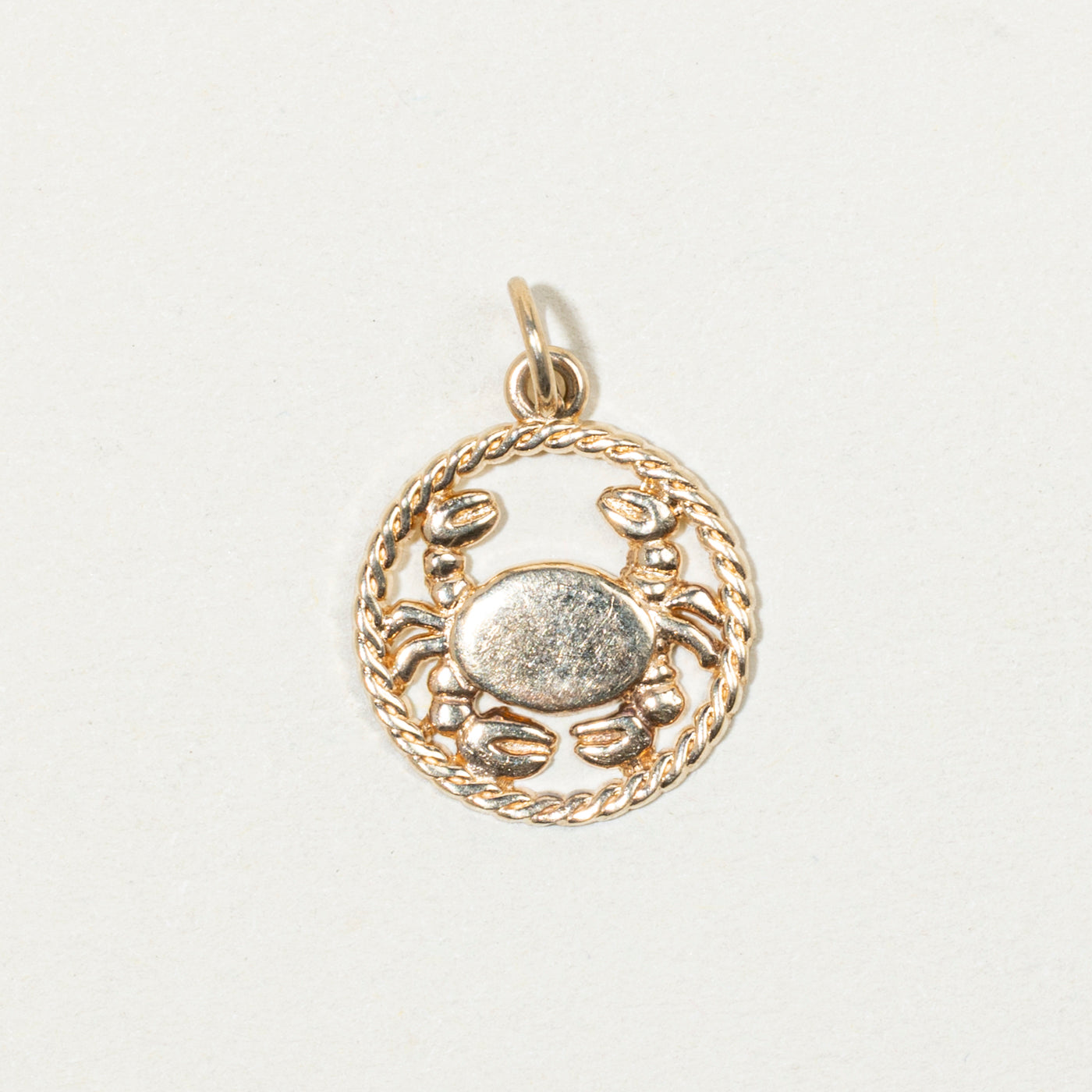 10k Yellow Gold Cancer Zodiac Charm