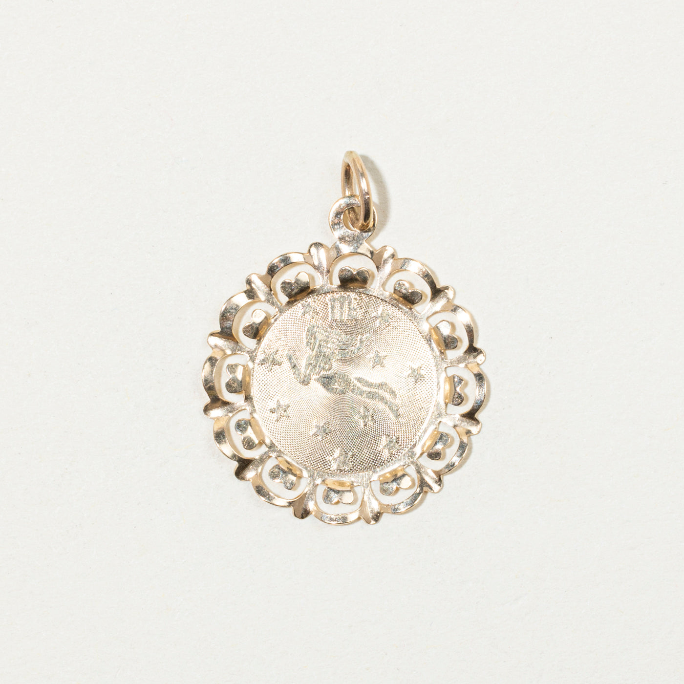 14k Yellow Gold Virgo Charm