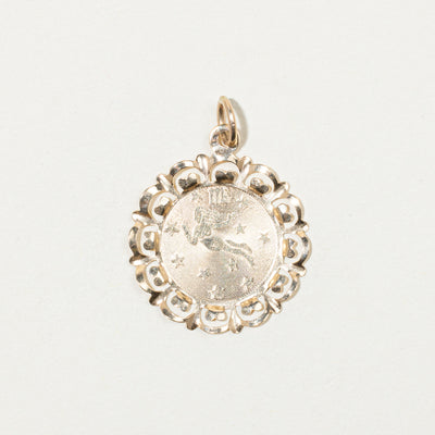 14k Yellow Gold Virgo Charm