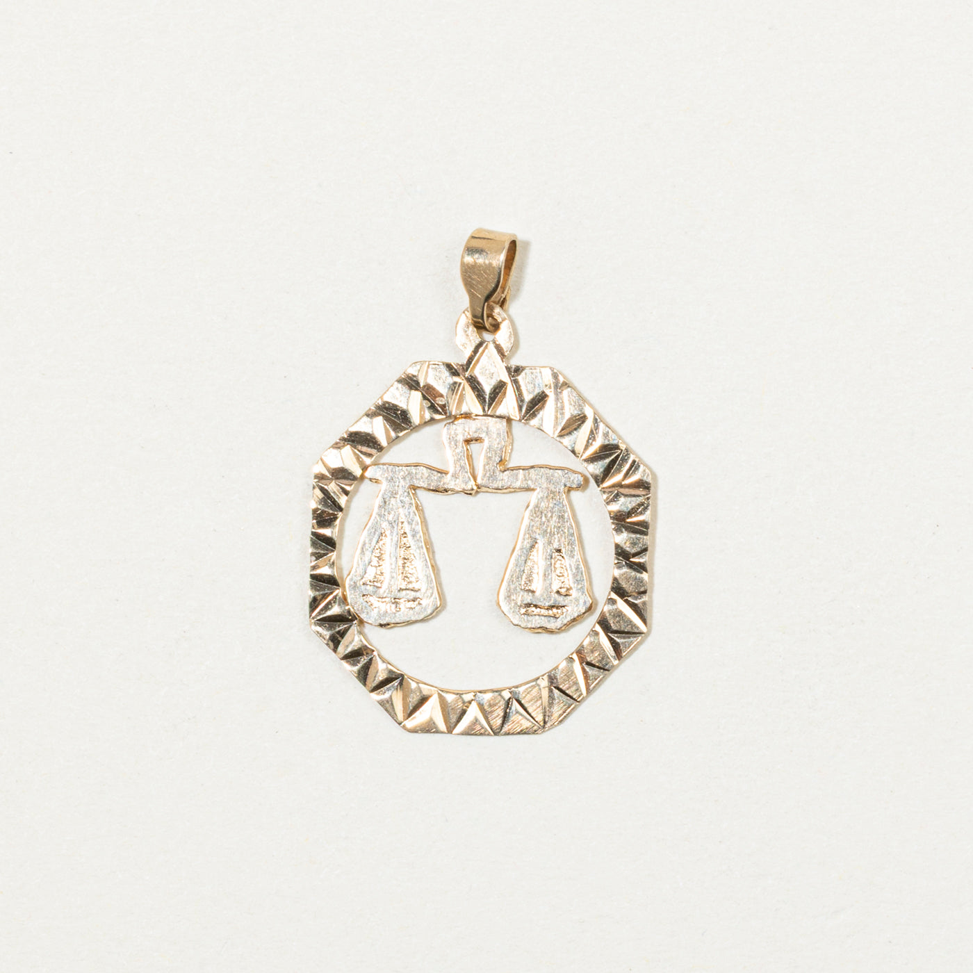 10k Yellow Gold Libra Zodiac Charm