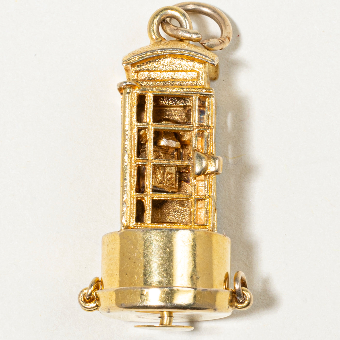 9k Yellow Gold Phone Booth Charm