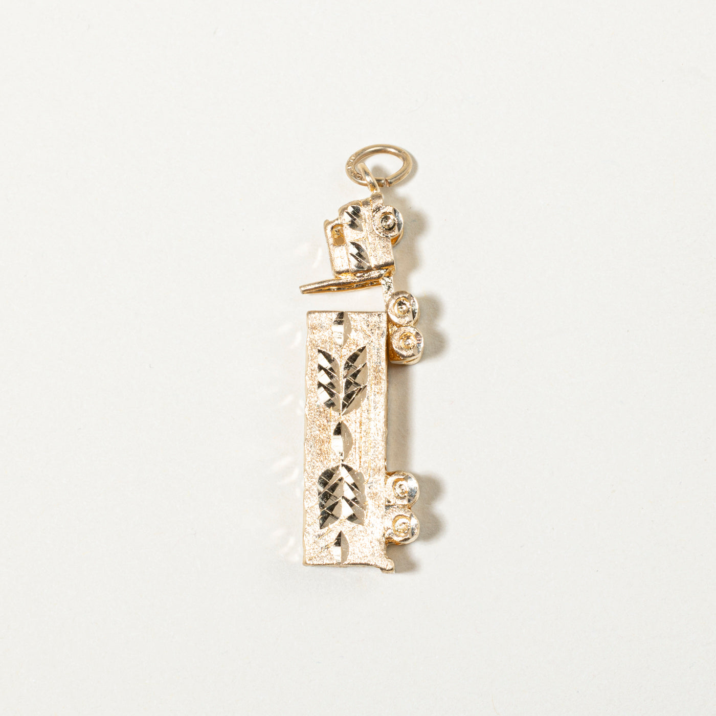 10k Yellow Gold Semi Truck Charm